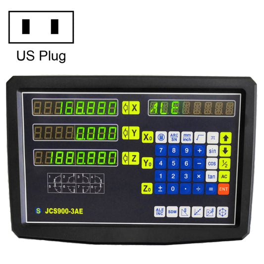 JCS900-3AE Three Axes Digital Readout Display Milling Lathe Machine, US Plug - Digital Multimeter by buy2fix | Online Shopping UK | buy2fix
