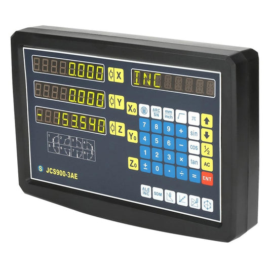 JCS900-3AE Three Axes Digital Readout Display Milling Lathe Machine, EU Plug - Digital Multimeter by buy2fix | Online Shopping UK | buy2fix