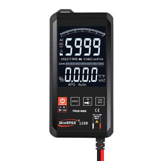 HY128B Reverse Display Screen Ultra-thin Touch Smart Digital Multimeter Fully Automatic High Precision True Effective Value Multimeter - Digital Multimeter by buy2fix | Online Shopping UK | buy2fix