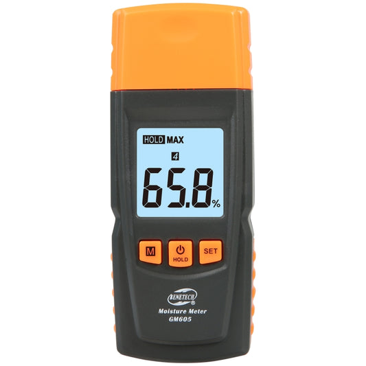 BENETECH GM605 Digital Wood Moisture Meter Humidity Tester Timber Damp Detector - PH & Moisture Meter by BENETECH | Online Shopping UK | buy2fix