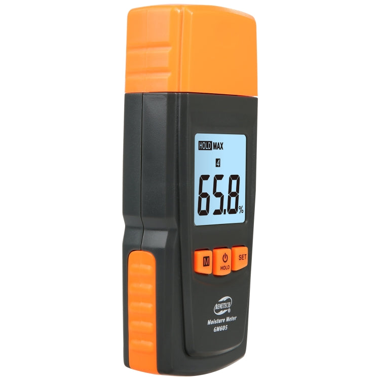 BENETECH GM605 Digital Wood Moisture Meter Humidity Tester Timber Damp Detector - PH & Moisture Meter by BENETECH | Online Shopping UK | buy2fix