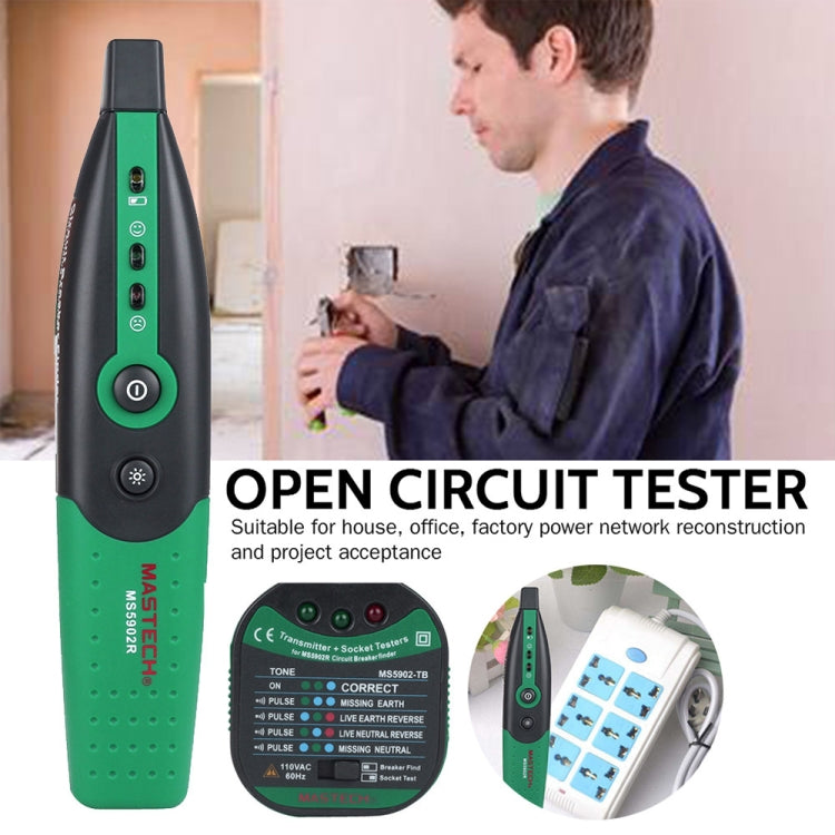 BSIDE MS5902 AC 110V 50Hz Breaker Socket Cable Detector, US Plug - Other Tester Tool by BENETECH | Online Shopping UK | buy2fix