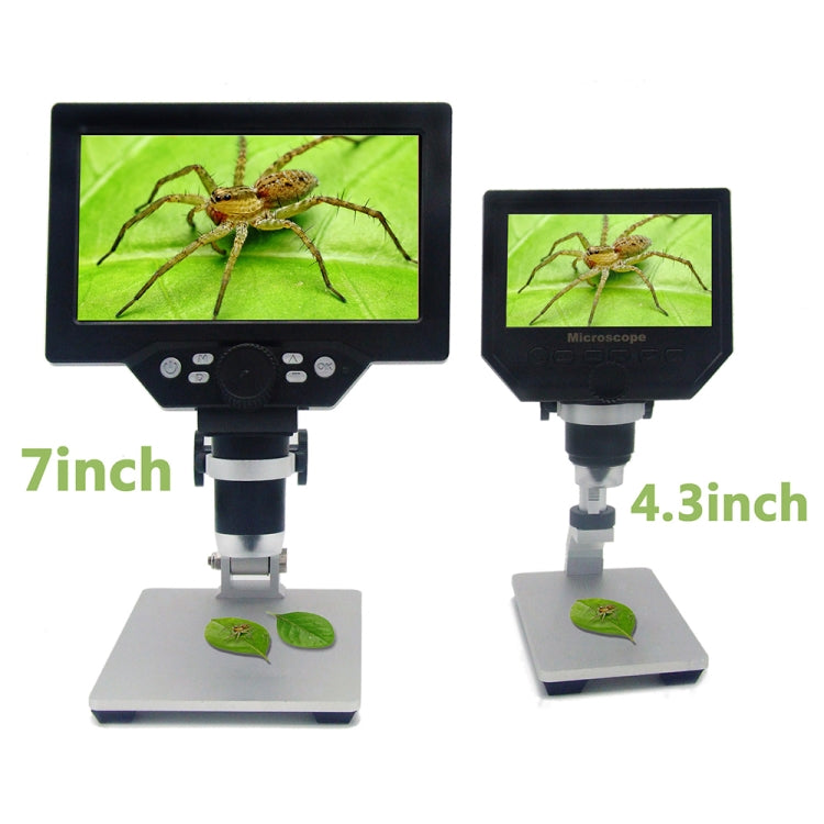 G1200 7 inch LCD Screen 1200X Portable Electronic Digital Desktop Stand Microscope, EU Plug by buy2fix