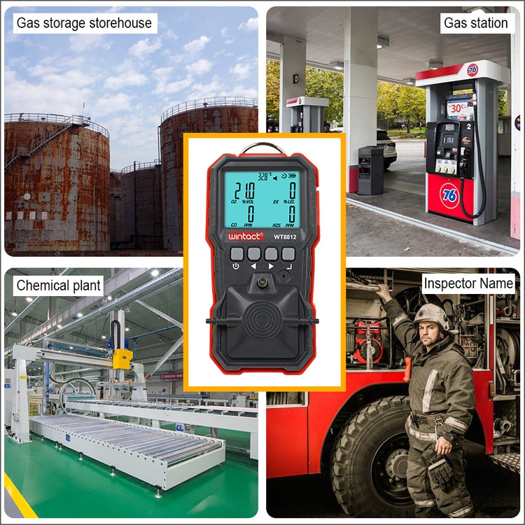Wintact WT8812 Compound Gas Monitor Detection Alarm - Gas Monitor by Wintact | Online Shopping UK | buy2fix
