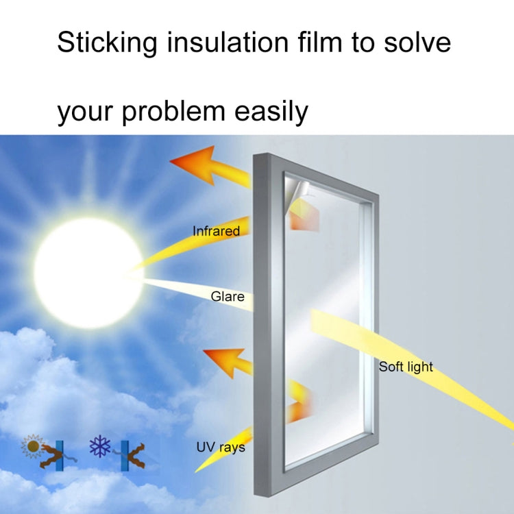 UV Reflective One Way Privacy Decoration Glass Window Film Sticker, Width: 40cm, Length: 1m(Gold) - Door & Window Films by buy2fix | Online Shopping UK | buy2fix