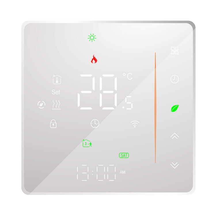 BHT-006GCLW 95-240V AC 5A Smart Home Heating Thermostat for EU Box, Control Boiler Heating with Only Internal Sensor, WiFi (White) - Thermostat & Thermometer by buy2fix | Online Shopping UK | buy2fix