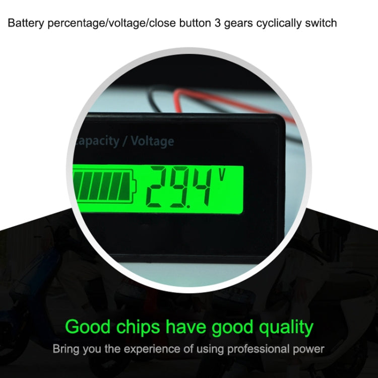 H5 12V-48V Lead-acid Battery Voltage Tester Percentage Voltmeter Gauge Lithium Battery Status Monitor(Blue Light) - Battery & Resistance Tester by buy2fix | Online Shopping UK | buy2fix