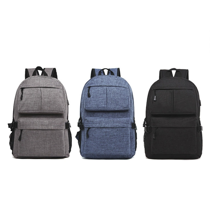 Universal Multi-Function Oxford Cloth Laptop Shoulders Bag Backpack with External USB Charging Port, Size: 46x32x12cm, For 15.6 inch and Below Macbook, Samsung, Lenovo, Sony, DELL Alienware, CHUWI, ASUS, HP(Black) by buy2fix
