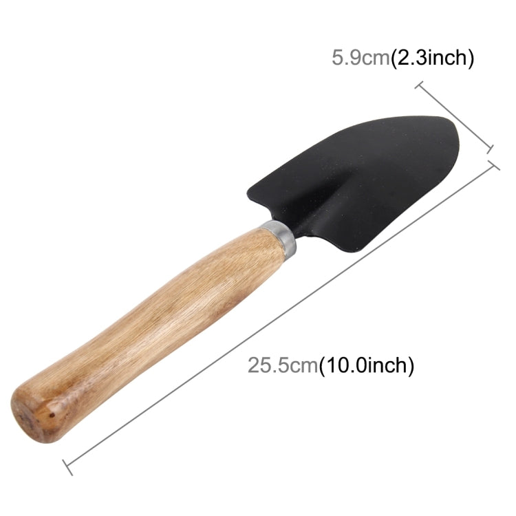 Rake Shovel Digging Trowel 3 in 1 Wooden Handle Metal Head Mini Garden Plant Tool Gardening Tool Garden Flower Tools Garden Tools Combination Set - Garden Hand Tools by buy2fix | Online Shopping UK | buy2fix