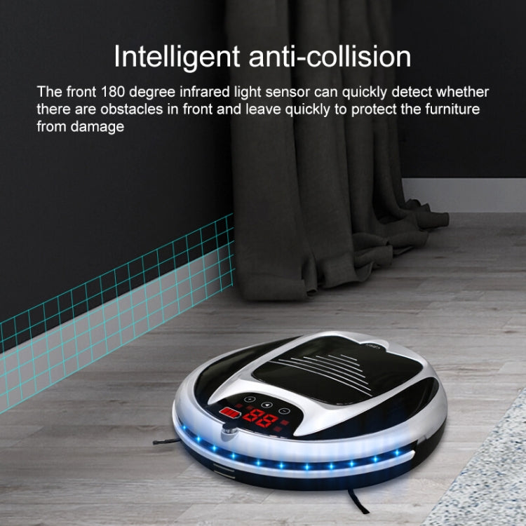 FD-3RSW(IB)CS 800Pa Suction Smart Household Vacuum Cleaner Clean Robot with Remote Control by buy2fix