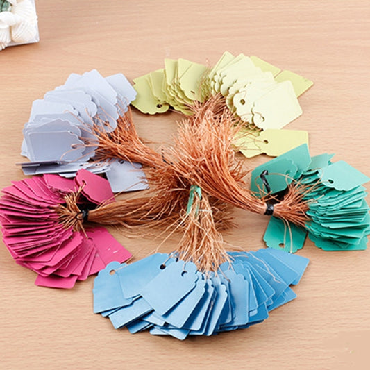 100 PCS Waterproof Durable and Reusable Plastic Nursery Garden Plant Label Flower Tag Mark Plant Tag Labels, Random Color Delivery by buy2fix