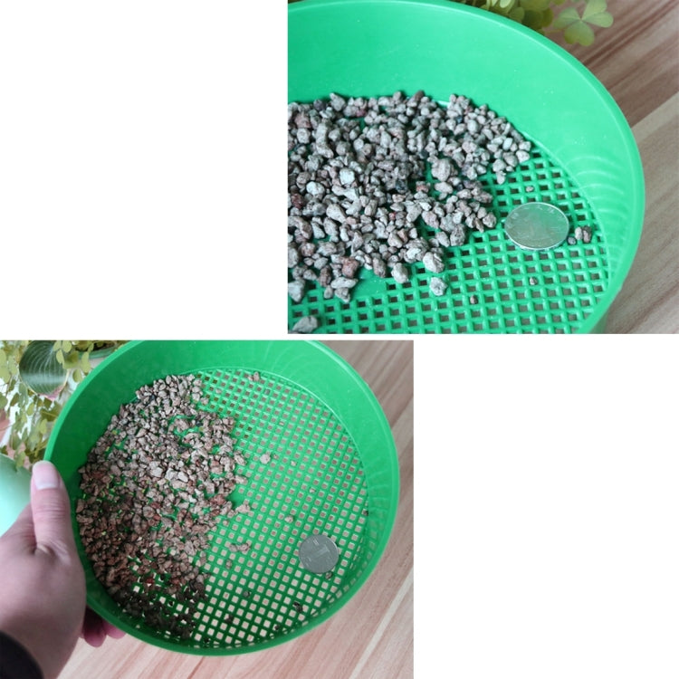 Plastic Mesh Sieve Soil Sieve PE Plastic Net Glasses of Gardening Tools Gardening Supplies, Sieve Diameter: 3 x 3.5mm by buy2fix