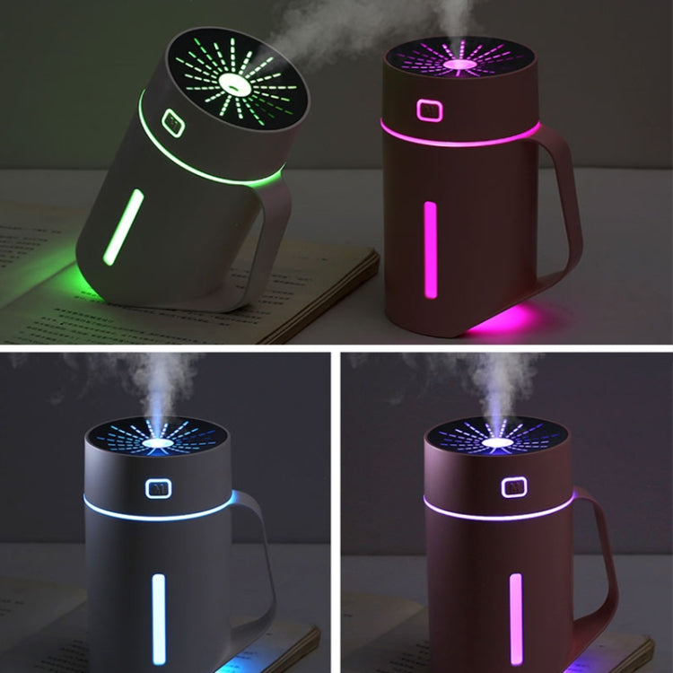 ML-S2 Water Cup Shape Intelligent Mute LED Night Light Atomized Humidifier Air humidification Machine(Pink) - Air Purifiers & Accessories by buy2fix | Online Shopping UK | buy2fix