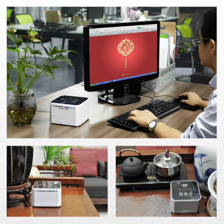 Nobico J008 Air Purifier Home Desktop Negative Ion Mini Purifier(White) by nobico
