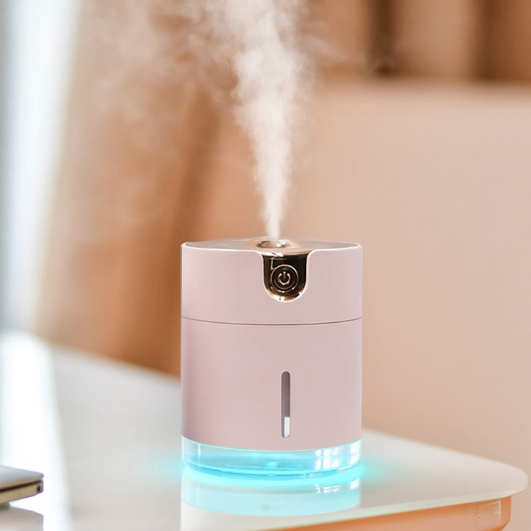 WT-H16 USB Charging Water Pattern Atomizing Humidifier with Colorful Night Lights, Water Tank Capacity: 300mL (Pink) - Air Purifiers & Accessories by buy2fix | Online Shopping UK | buy2fix