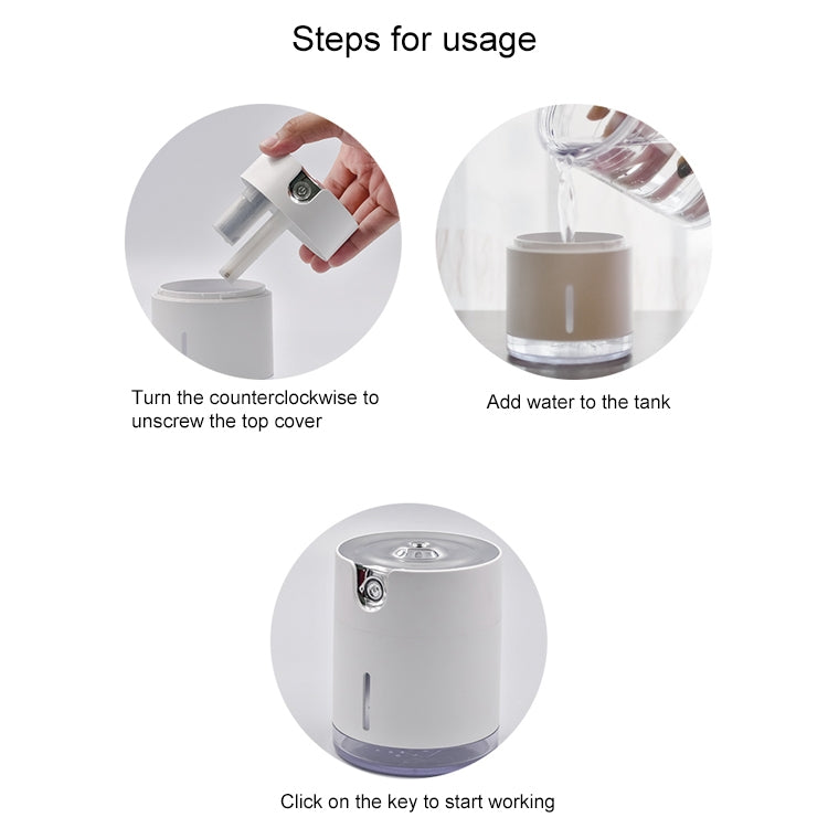 WT-H16 USB Charging Water Pattern Atomizing Humidifier with Colorful Night Lights, Water Tank Capacity: 300mL (Pink) - Air Purifiers & Accessories by buy2fix | Online Shopping UK | buy2fix