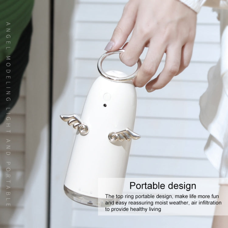 TSHM0 Mini Angel Atomizing Humidifier with Colorful Night Lights, Water Tank Capacity: 230mL (Gold) - Air Purifiers & Accessories by buy2fix | Online Shopping UK | buy2fix