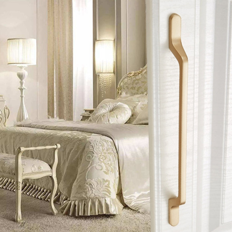 9009-192 Modern Simple Cabinet Door Handle Drawer Wardrobe Zinc Alloy Handle(Gold) - Cabinet Pulls by buy2fix | Online Shopping UK | buy2fix