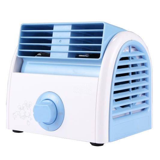 30W Turbine No Blade Mini Desktop Mute Fan for Dormitory / Bedroom / Living Room / Office, 3 Kinds Speed Modes, AC 220V(Blue) - Electric Fans by buy2fix | Online Shopping UK | buy2fix