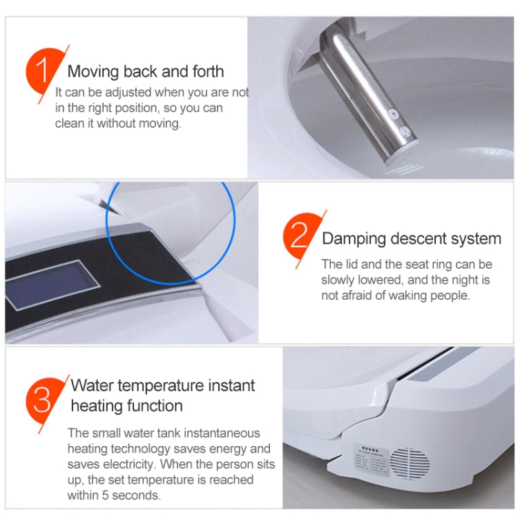 Universal Bathroom Automatic Flushing Drying Massage Intelligent Toilet Cleaner Cover - Smart Kitchen and Toilet by buy2fix | Online Shopping UK | buy2fix