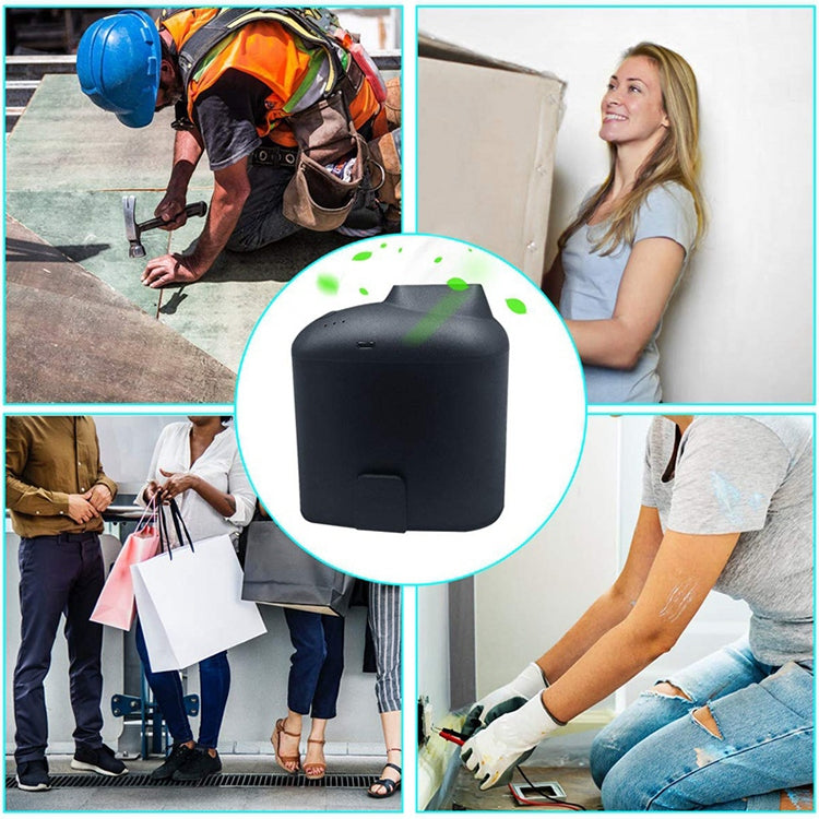 Portable Creative Hanging Waist USB Fan with Three Adjustable Wind Speed (Black) - Electric Fans by buy2fix | Online Shopping UK | buy2fix