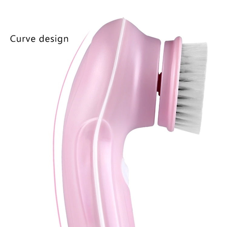 3 in 1 USB Charging Electronic Cleaning Face Beauty Instrument Pores Nose Blackhead Facial Cleansing Brush (Pink) - Cleanser by buy2fix | Online Shopping UK | buy2fix