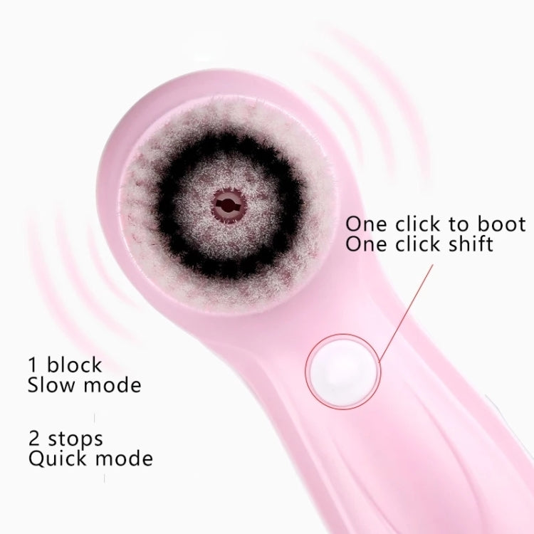 3 in 1 USB Charging Electronic Cleaning Face Beauty Instrument Pores Nose Blackhead Facial Cleansing Brush (Pink) - Cleanser by buy2fix | Online Shopping UK | buy2fix