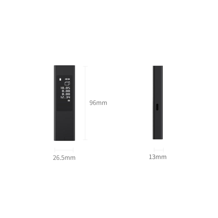 Original Xiaomi Youpin DUKA LS5 Touch Screen High-precision Infrared Laser Rangefinder (Black) by Xiaomi