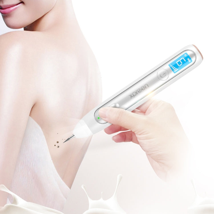 XPREEN XPRE051 Professional Wireless Rechargeable Mole Freckle Dark Spots Tattoo Wart Removal Pen Skin Tag Spot Eraser Pro Beauty Sweep Spot Pen Kit With LED Screen & Spotlight(White) - Beauty Instrument by Xpreen | Online Shopping UK | buy2fix