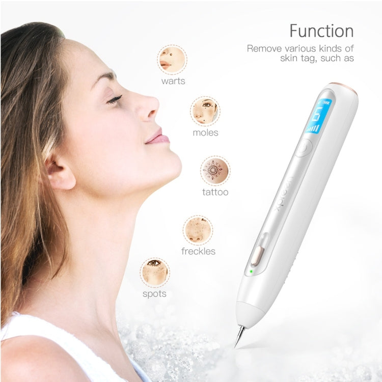 XPREEN XPRE051 Professional Wireless Rechargeable Mole Freckle Dark Spots Tattoo Wart Removal Pen Skin Tag Spot Eraser Pro Beauty Sweep Spot Pen Kit With LED Screen & Spotlight(White) - Beauty Instrument by Xpreen | Online Shopping UK | buy2fix