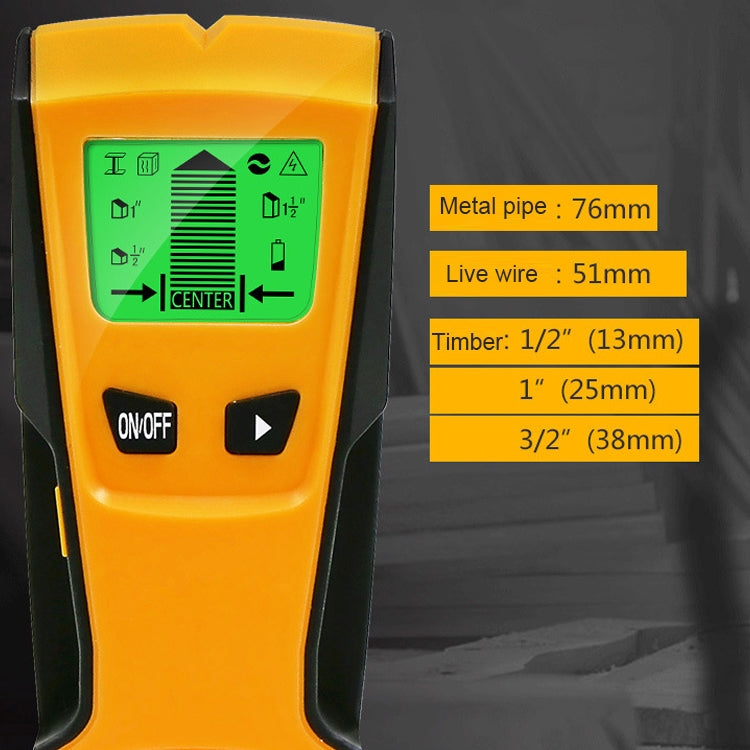 TH210 3 in 1 Wall Metal Detector for Voltage and Cable with Metal Detection Function - Metal Detector by buy2fix | Online Shopping UK | buy2fix
