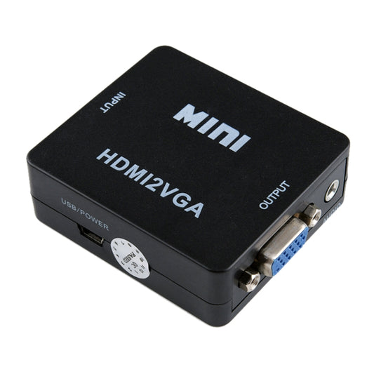 HOWEI HW-2109 Mini HDMI to VGA Video Audio Converter (Black) by buy2fix