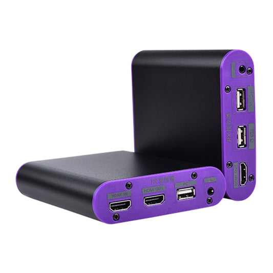 CAT872-KVM HDMI Extender (Receiver & Sender) over CAT5e/CAT6 Cable with USB Port and KVM Function, Transmission Distance: 200m(AU Plug) by buy2fix