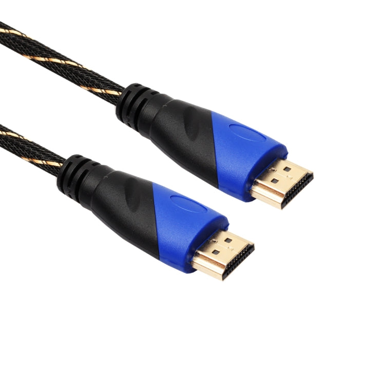 3m HDMI 1.4 Version 1080P Woven Net Line Blue Black Head HDMI Male to HDMI Male Audio Video Connector Adapter Cable with DVI Adapter Set - Cable by buy2fix | Online Shopping UK | buy2fix