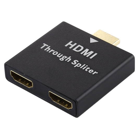 1 to 2 HDMI Aluminium Alloy Through Spliter - Splitter by buy2fix | Online Shopping UK | buy2fix