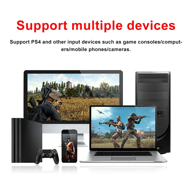Z35 HDMI Female + Mic to HDMI Female + Audio + USB HD Video & Audio Capture Card with Loop - Video Capture Solutions by buy2fix | Online Shopping UK | buy2fix