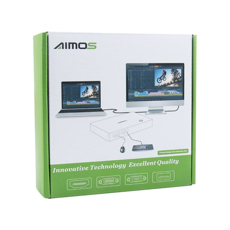 AIMOS AM-KM404K USB2.0 4 In 4 Out Switcher by buy2fix