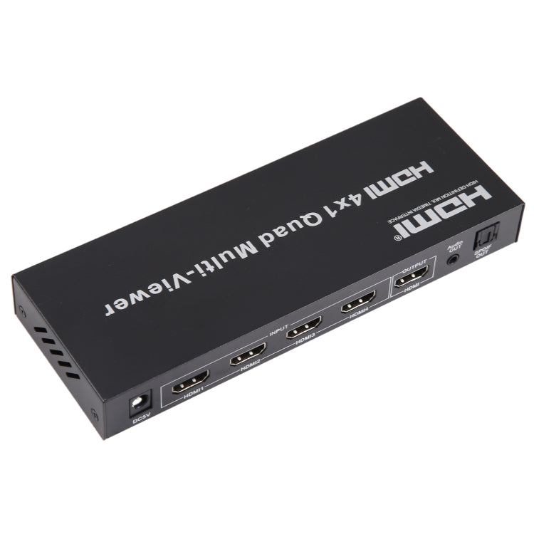 4 in 1 Out HDMI Quad Multi-viewer with Seamless Switcher, EU Plug - Switch by buy2fix | Online Shopping UK | buy2fix