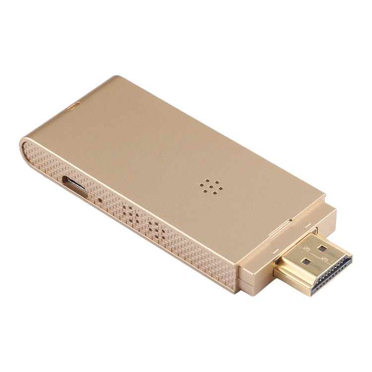 2 Systems x 2 Modes Super Dongle Wire and Wireless HDMI HDTV Mirror Adapter for Android, iOS (Gold) - Wireless Display Dongle by buy2fix | Online Shopping UK | buy2fix