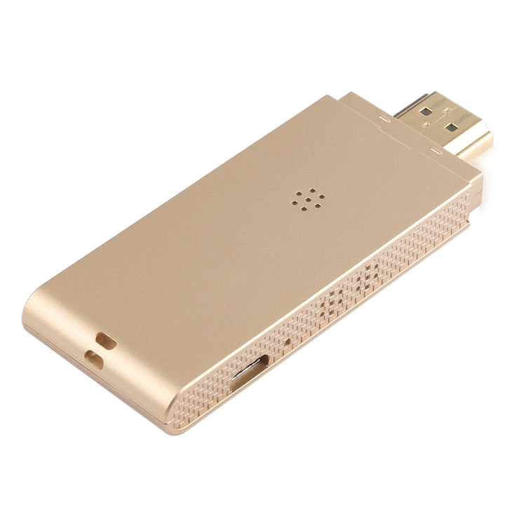 2 Systems x 2 Modes Super Dongle Wire and Wireless HDMI HDTV Mirror Adapter for Android, iOS (Gold) - Wireless Display Dongle by buy2fix | Online Shopping UK | buy2fix