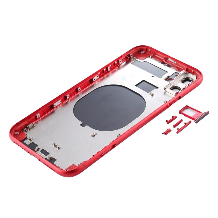 Back Housing Cover with SIM Card Tray & Side keys & Camera Lens for iPhone 11(Red) - Back Cover by buy2fix | Online Shopping UK | buy2fix