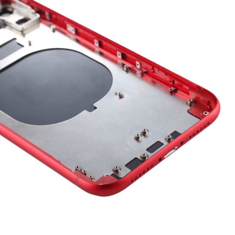 Back Housing Cover with SIM Card Tray & Side keys & Camera Lens for iPhone 11(Red) - Back Cover by buy2fix | Online Shopping UK | buy2fix