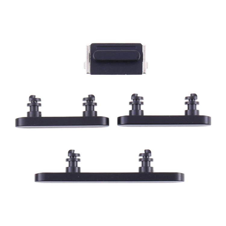 Power Button and Volume Control Button for iPhone 12(Black) - Metal Parts by buy2fix | Online Shopping UK | buy2fix
