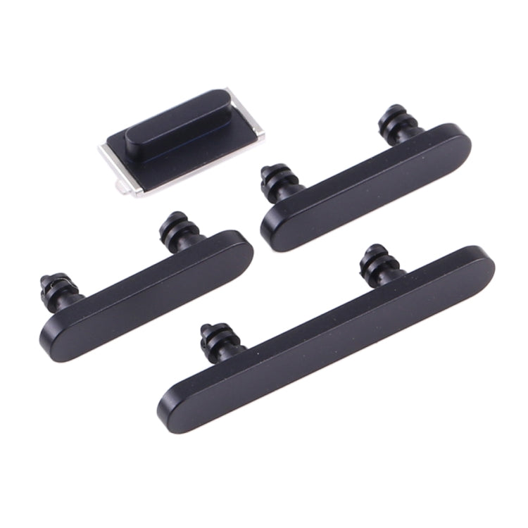Power Button and Volume Control Button for iPhone 12(Black) - Metal Parts by buy2fix | Online Shopping UK | buy2fix
