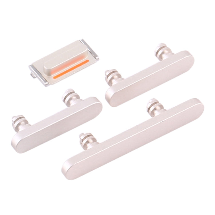 Power Button and Volume Control Button for iPhone 12(White) - Metal Parts by buy2fix | Online Shopping UK | buy2fix