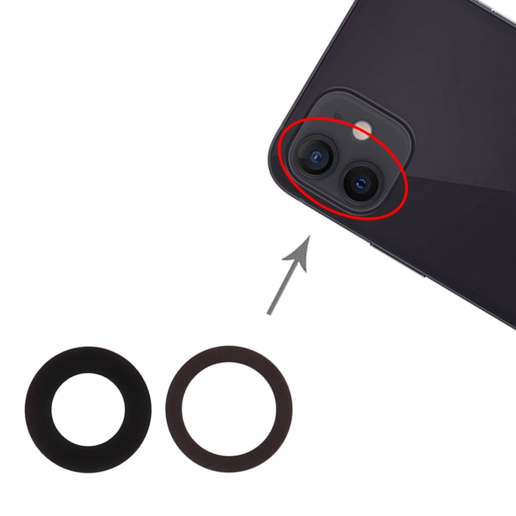 Back Camera Lens for iPhone 12 - Camera Series by buy2fix | Online Shopping UK | buy2fix