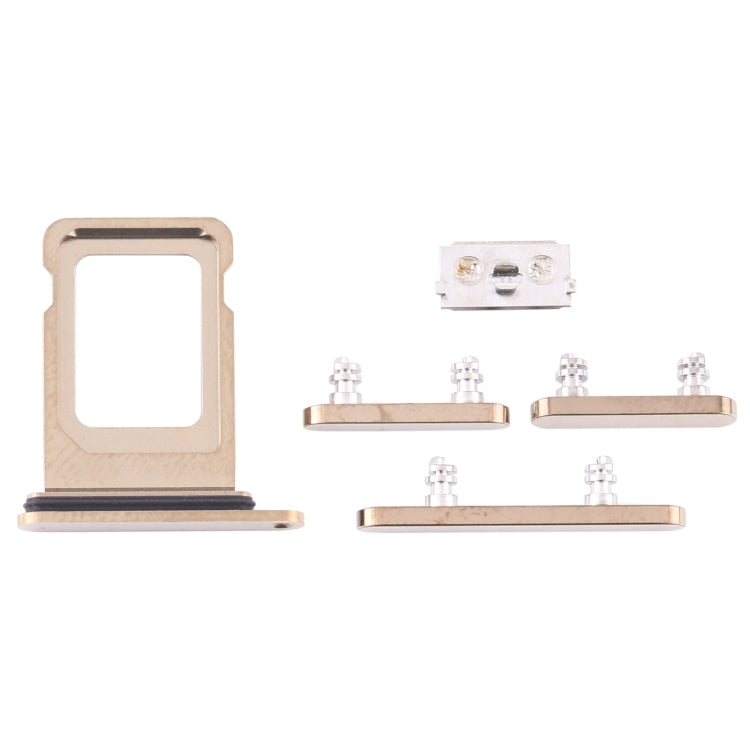 SIM Card Tray + Side Keys for iPhone 12 Pro(Gold) - Metal Parts by buy2fix | Online Shopping UK | buy2fix