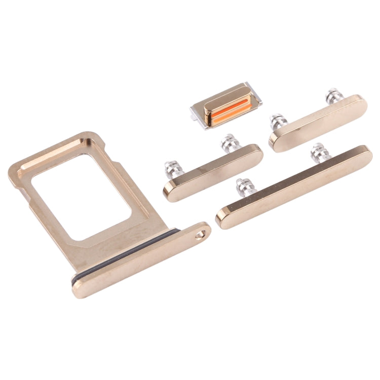 SIM Card Tray + Side Keys for iPhone 12 Pro(Gold) - Metal Parts by buy2fix | Online Shopping UK | buy2fix