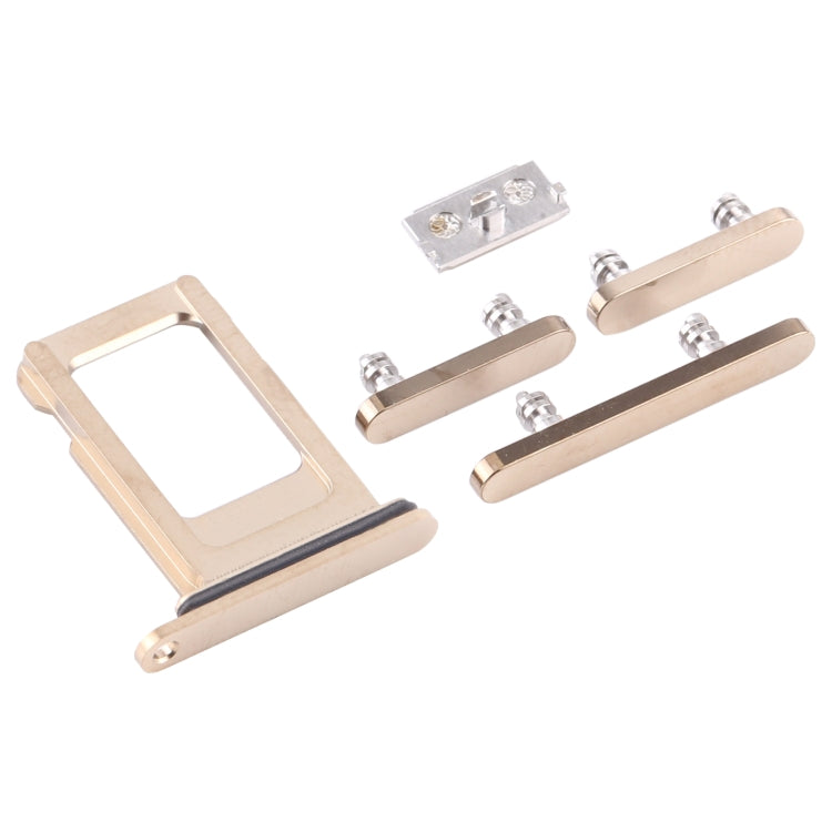 SIM Card Tray + Side Keys for iPhone 12 Pro(Gold) - Metal Parts by buy2fix | Online Shopping UK | buy2fix