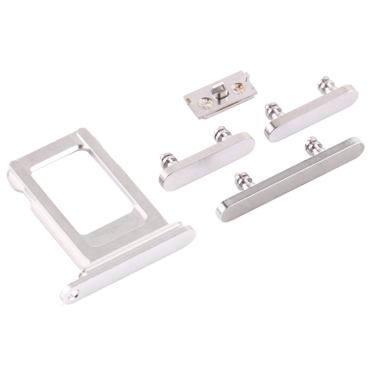 SIM Card Tray + Side Keys for iPhone 12 Pro(White) by buy2fix